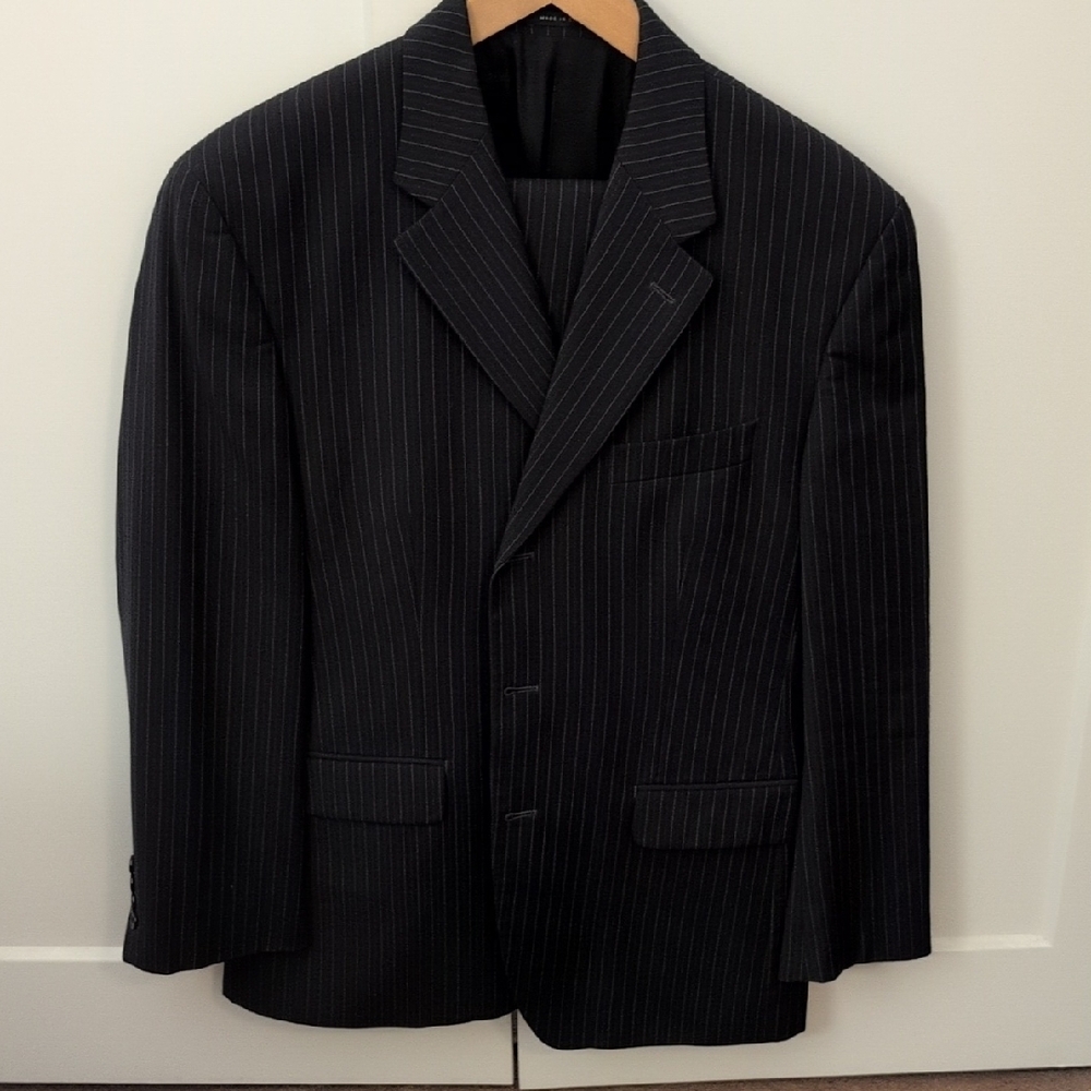 Alfani Black Classic Suit Jacket with Notched Lapels